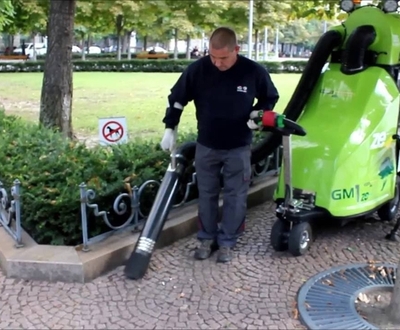 Green Machines elektromos, önjáró, városi hulladékfelszedő gép